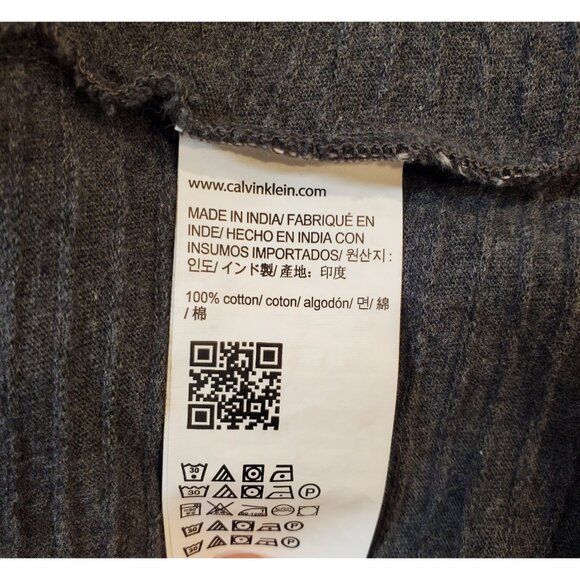 Calvin Klein Quarter Zip Sweater Mens Size Medium Gray Turtleneck Pullover - Picture 10 of 10